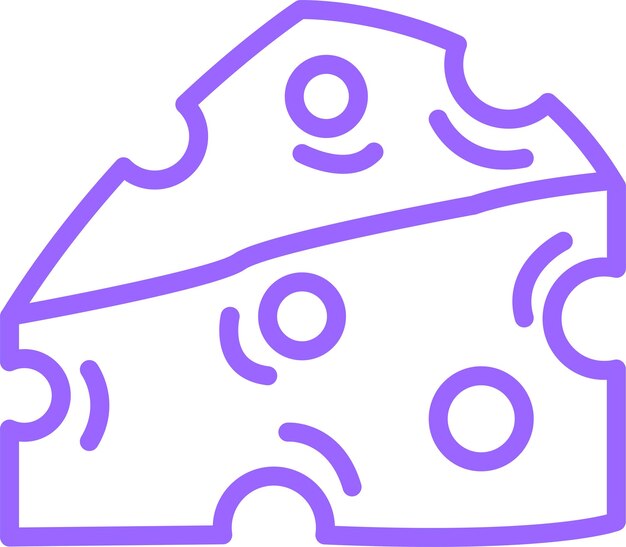Diseño vectorial estilo icono de Monterey Jack