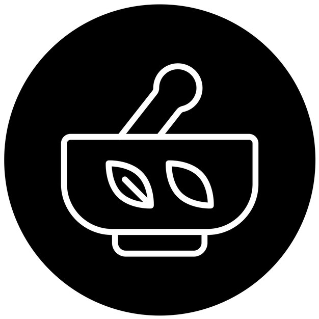Diseño vectorial Estilo de icono de mortero químico