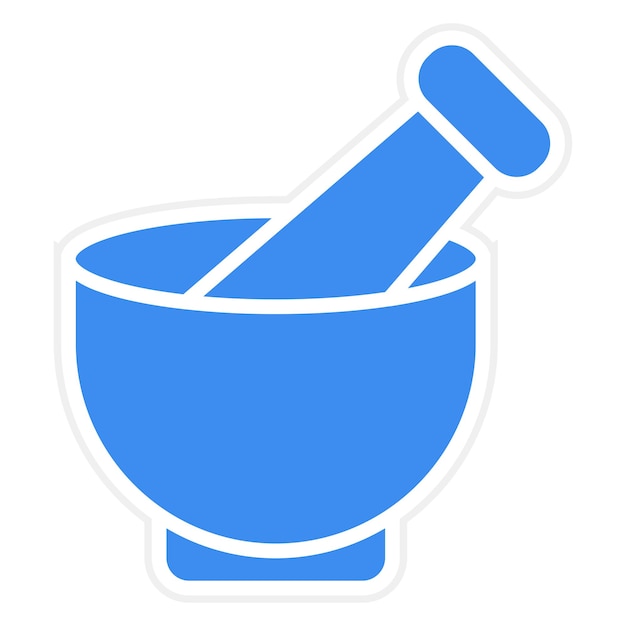 Diseño vectorial Estilo de icono de mortero