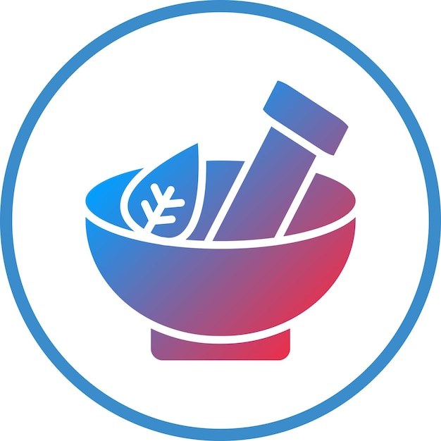 Diseño vectorial Estilo de icono de mortero