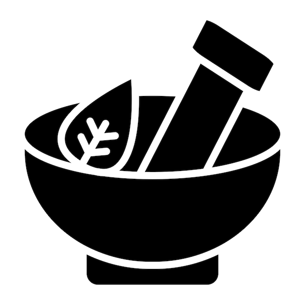 Diseño vectorial Estilo de icono de mortero