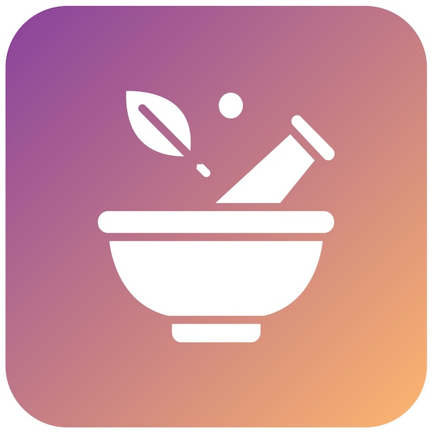 Diseño vectorial Estilo de icono de mortero