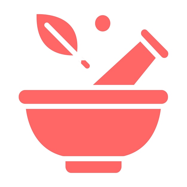 Diseño vectorial Estilo de icono de mortero