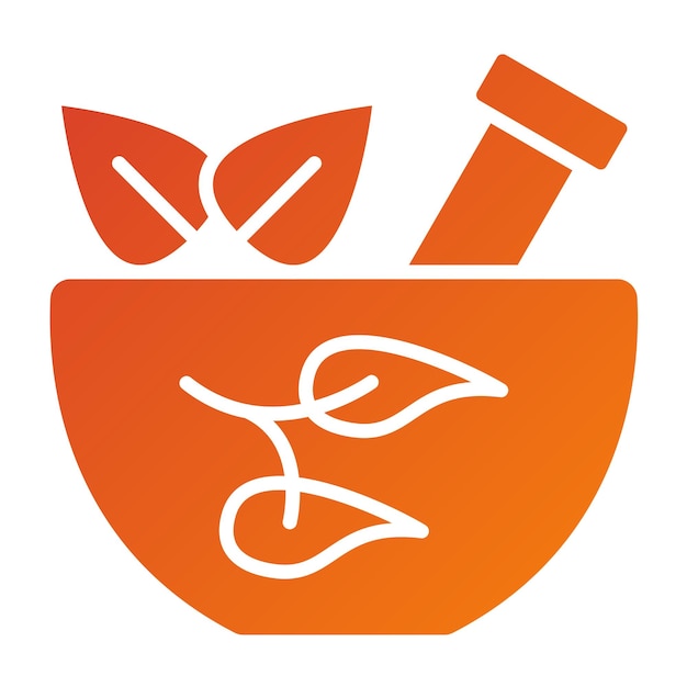 Diseño vectorial Estilo de icono de mortero