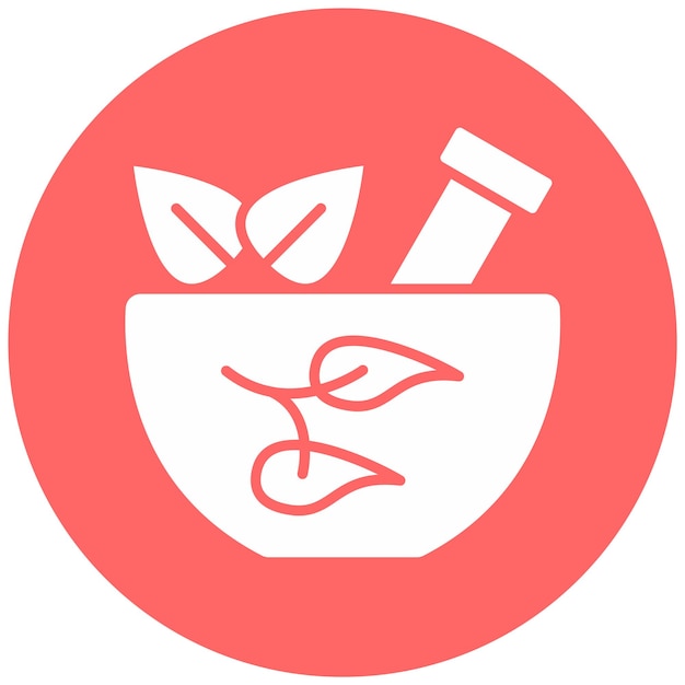 Diseño vectorial Estilo de icono de mortero