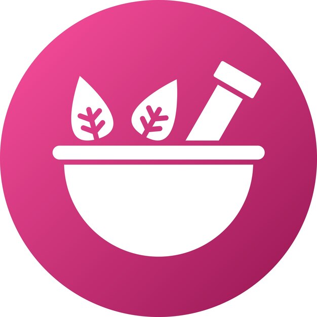 Diseño vectorial Estilo de icono de mortero