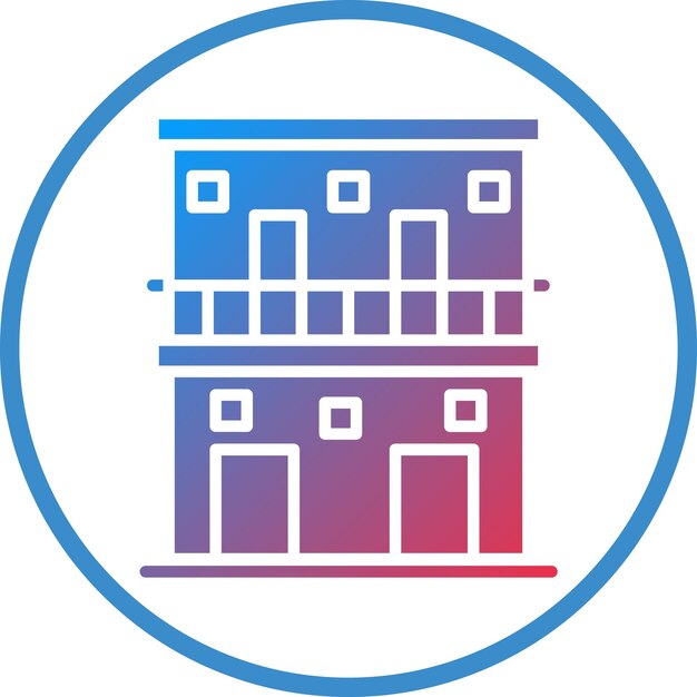 Diseño vectorial Estilo icono de motel