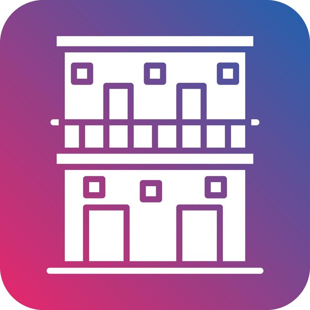 Diseño vectorial Estilo icono de motel