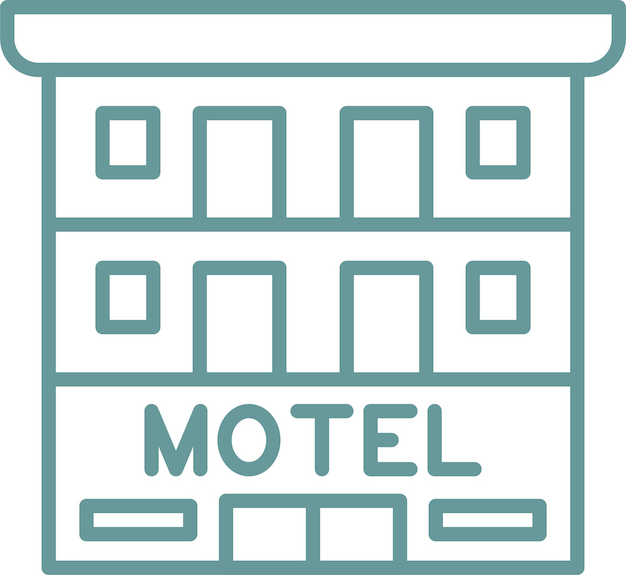 Diseño vectorial Estilo icono de motel