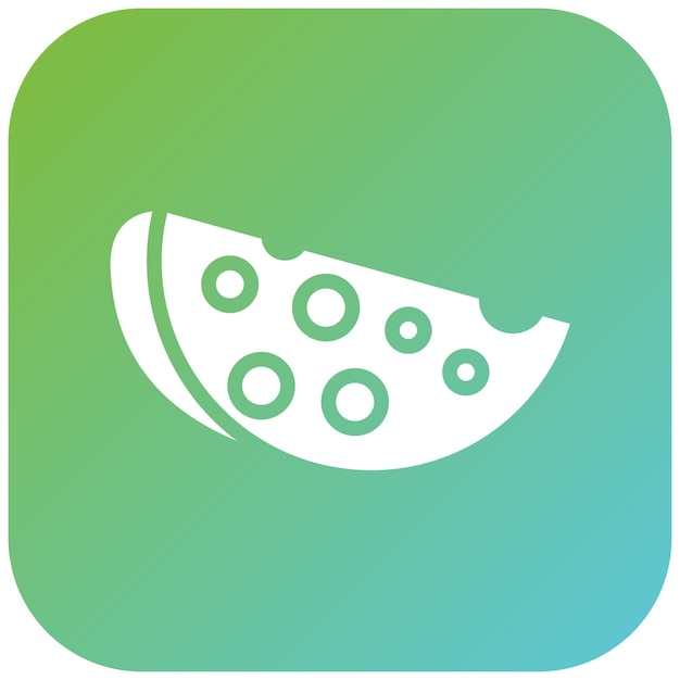 Diseño vectorial Estilo de icono de mozzarella