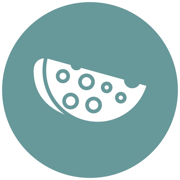 Diseño vectorial Estilo de icono de mozzarella