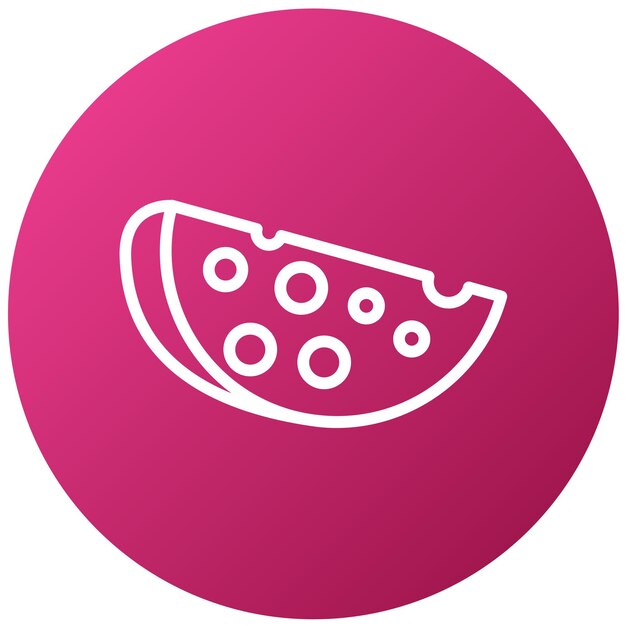 Diseño vectorial Estilo de icono de mozzarella