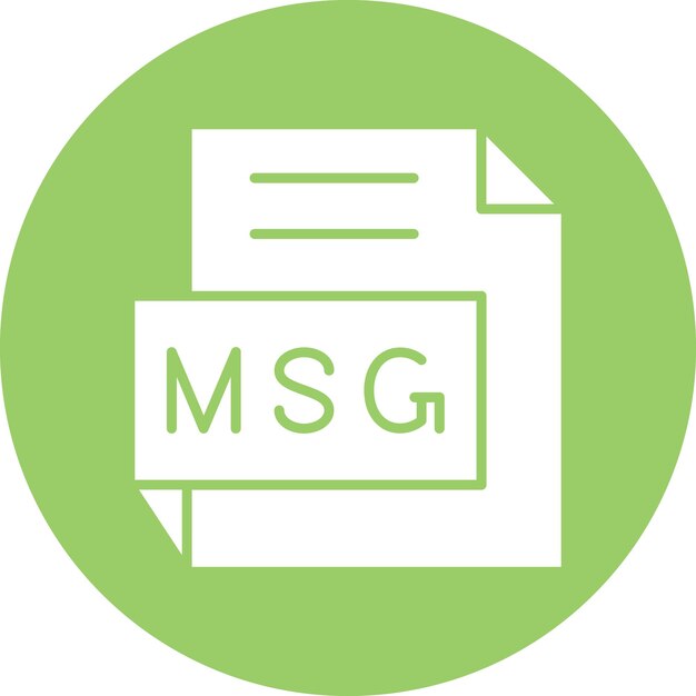 Diseño vectorial Estilo del icono MSG