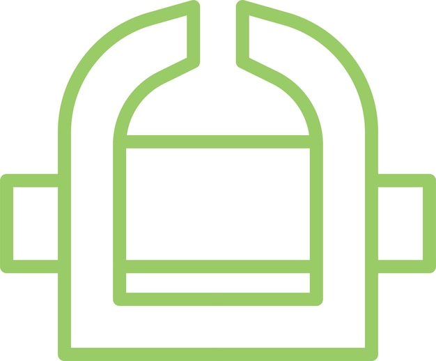 Diseño vectorial Estilo del icono de los muebles de oxígeno