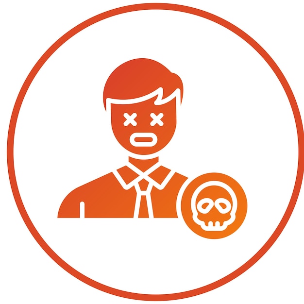 Diseño vectorial Estilo del icono de la muerte