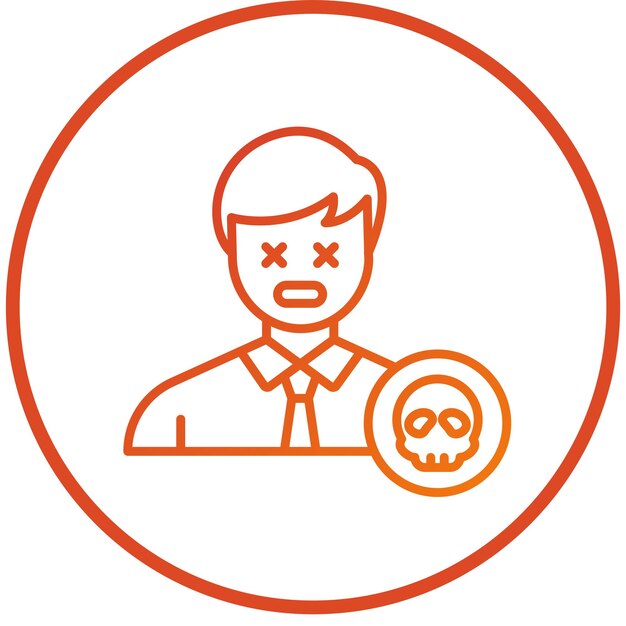 Diseño vectorial Estilo del icono de la muerte