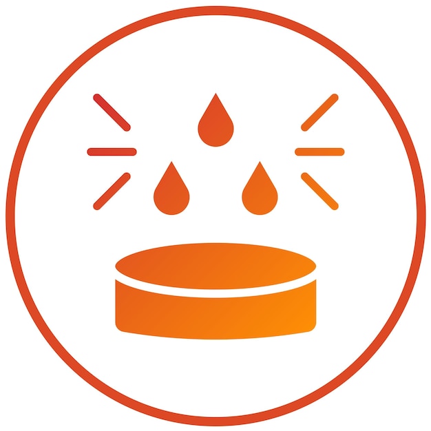 Diseño vectorial Estilo del icono de la muestra de sangre