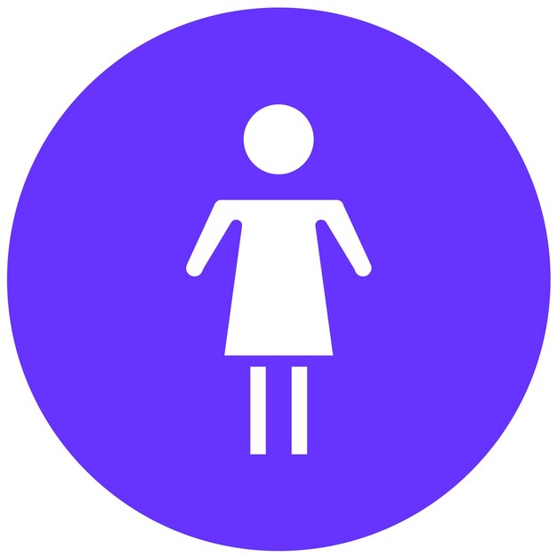 Diseño vectorial Estilo del icono de la mujer destinataria