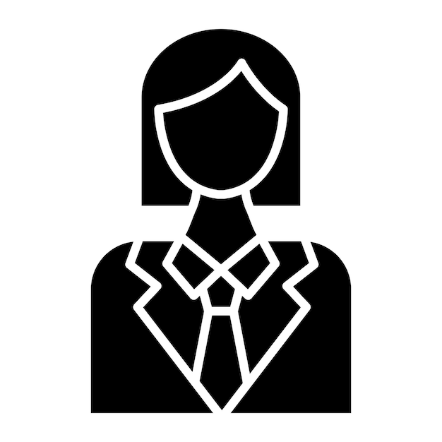 Diseño vectorial Estilo de icono de mujer de negocios