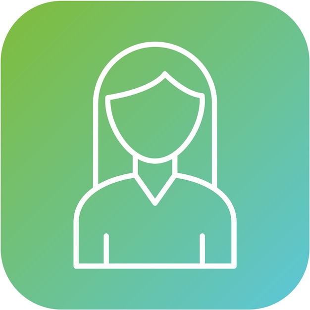 Diseño vectorial Estilo del icono de la mujer