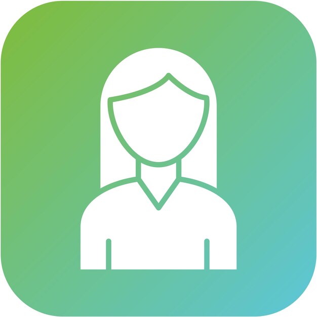 Diseño vectorial Estilo del icono de la mujer