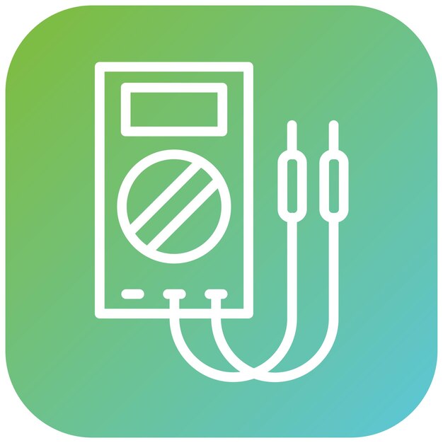 Diseño vectorial Estilo del icono multimétrico
