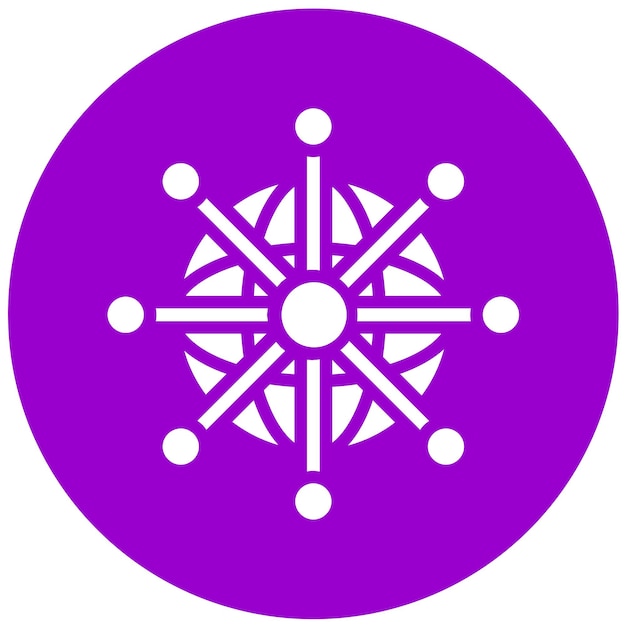 Diseño vectorial del estilo del icono del mundo cibernético