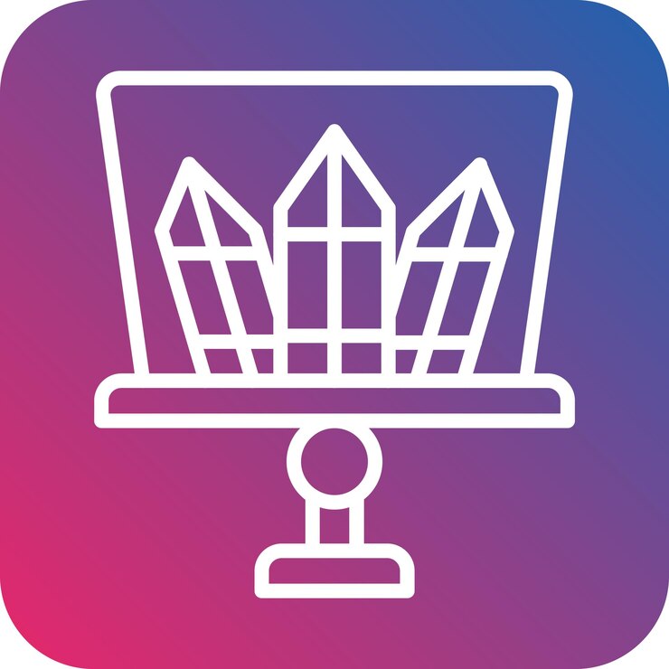 Vector diseño vectorial estilo de icono del museo geológico