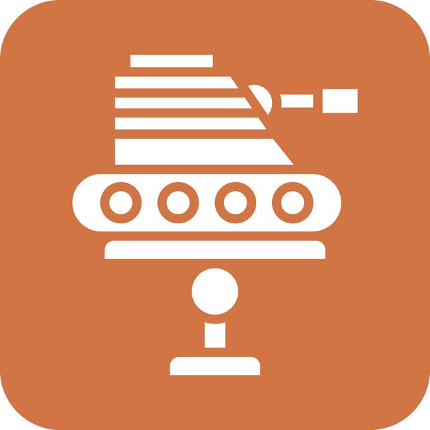 Diseño vectorial Estilo de icono del Museo Militar