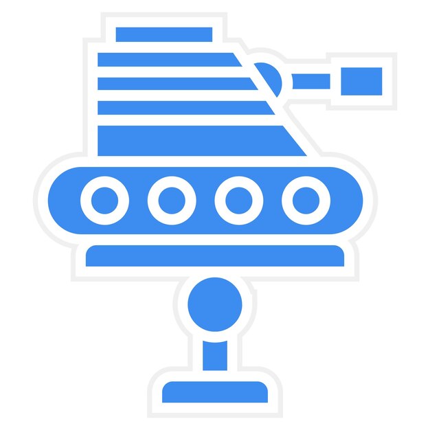Diseño vectorial Estilo de icono del Museo Militar