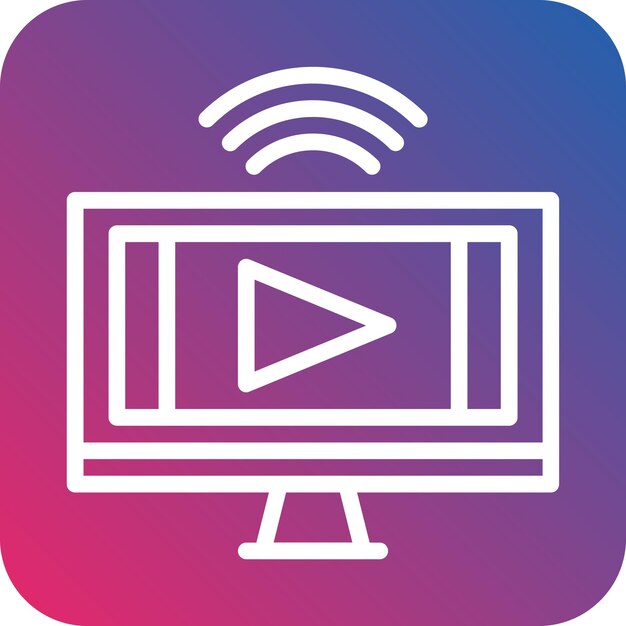 Diseño vectorial de estilo de icono de música en vivo