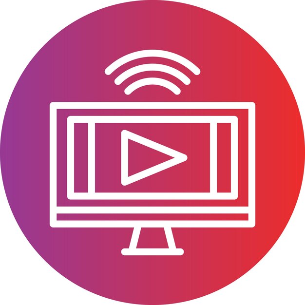 Diseño vectorial de estilo de icono de música en vivo