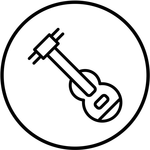 Diseño vectorial Estilo de icono del músico