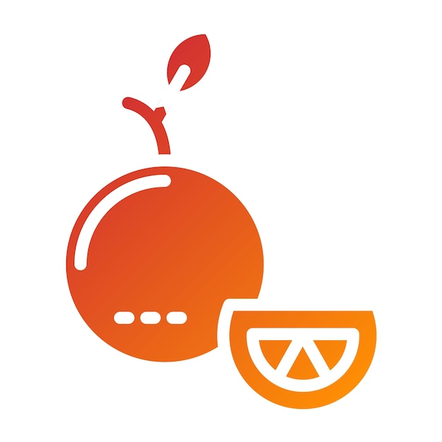 Diseño vectorial Estilo de icono naranja