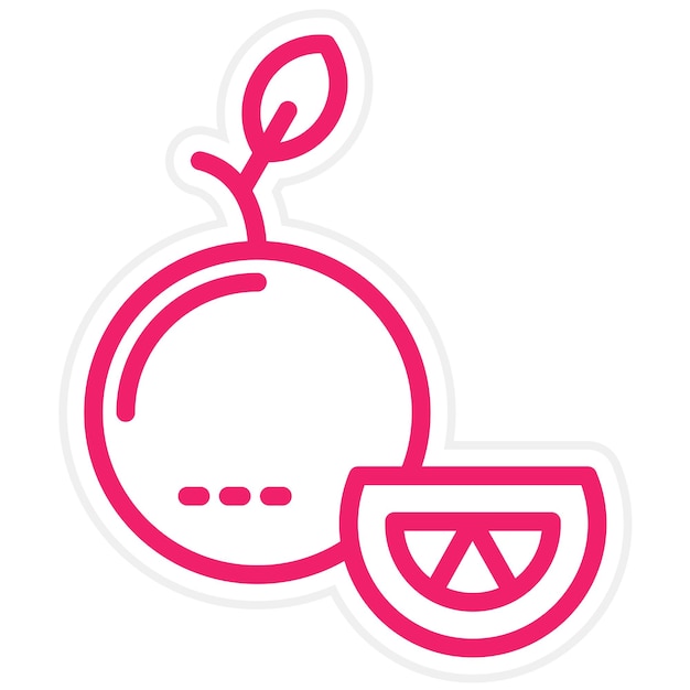Diseño vectorial Estilo de icono naranja