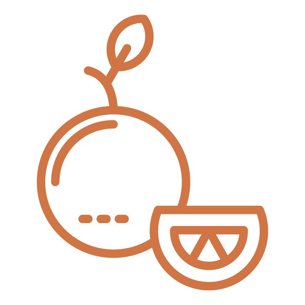 Diseño vectorial Estilo de icono naranja