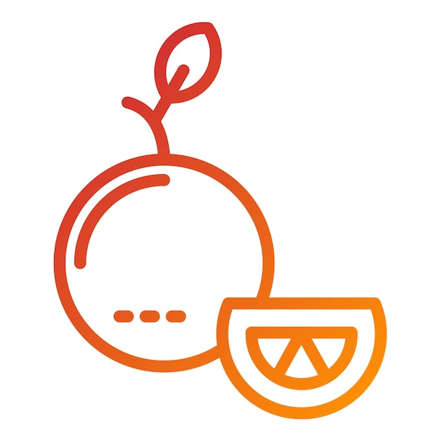 Diseño vectorial Estilo de icono naranja