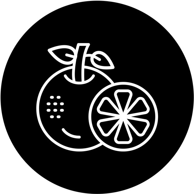 Diseño vectorial Estilo de icono naranja