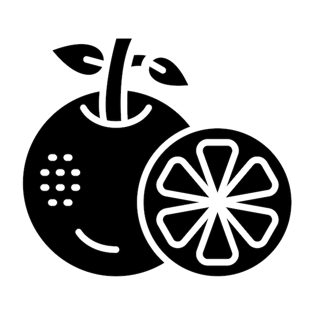 Diseño vectorial Estilo de icono naranja