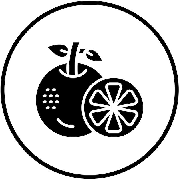 Diseño vectorial Estilo de icono naranja