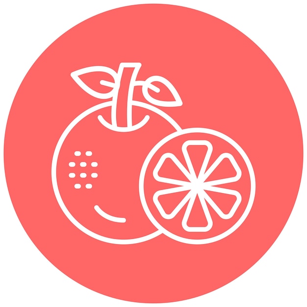 Diseño vectorial Estilo de icono naranja