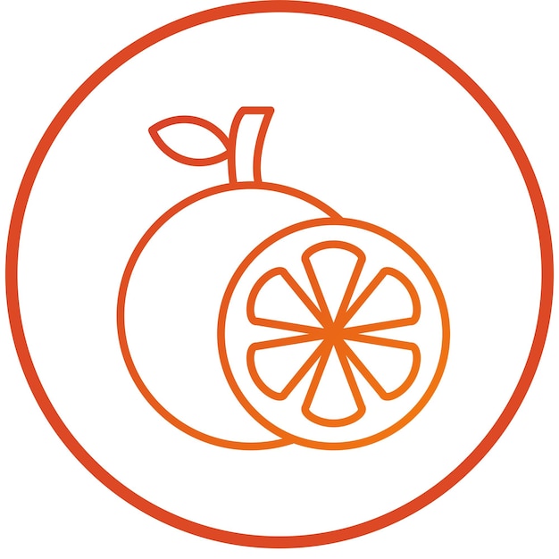 Diseño vectorial Estilo de icono naranja