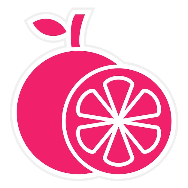 Diseño vectorial Estilo de icono naranja