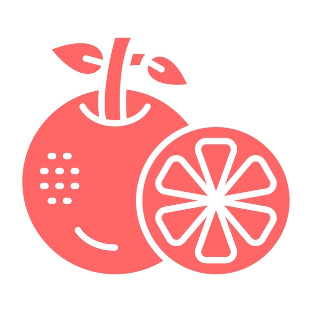 Diseño vectorial Estilo de icono naranja
