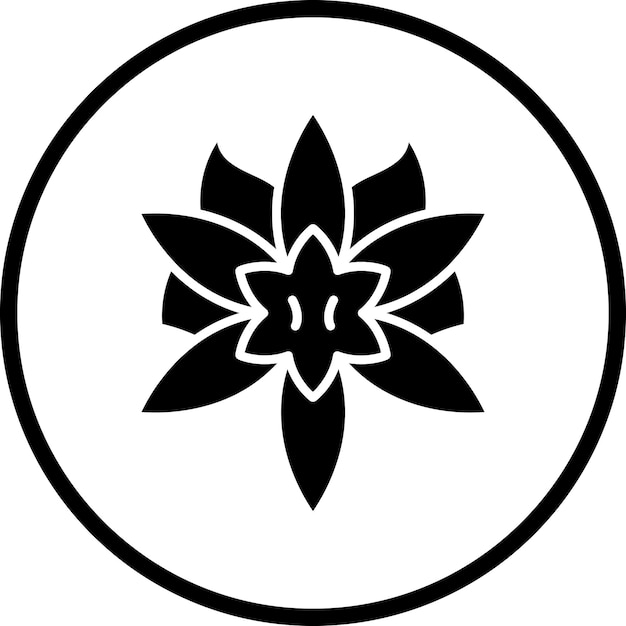 Diseño vectorial Estilo de icono de narcisos