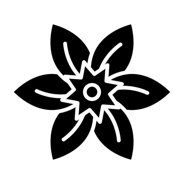 Diseño vectorial Estilo de icono de narcisos