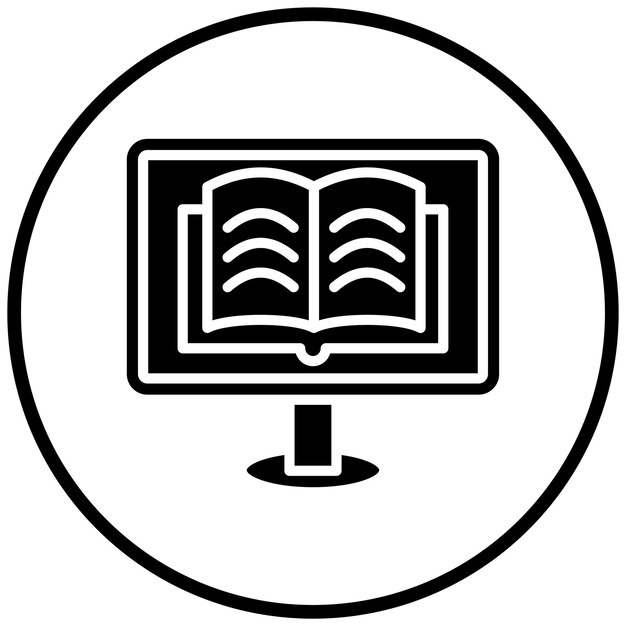 Diseño vectorial de estilo de icono de narración