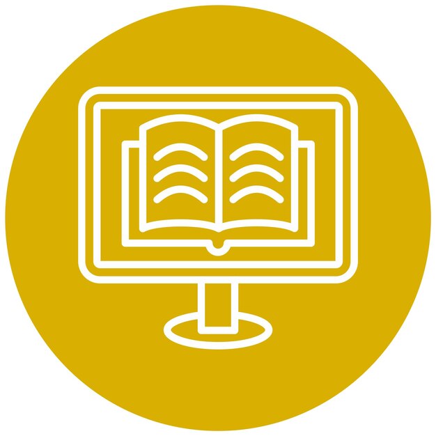 Diseño vectorial de estilo de icono de narración