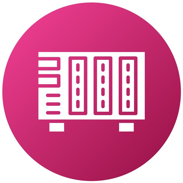 Diseño vectorial del estilo del icono NAS