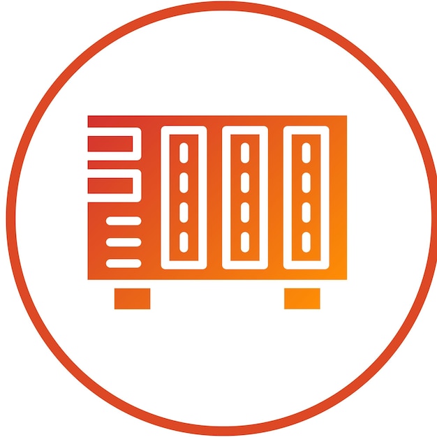 Diseño vectorial del estilo del icono NAS